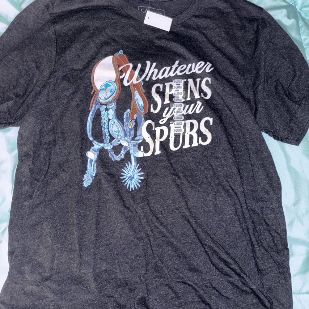 Graphic Tee with Western Design